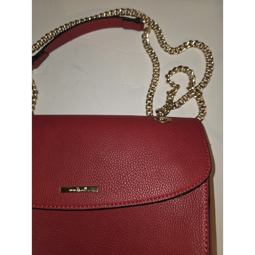 A-16) Simply Noelle Red Color Clutch Messenger Organizer Crossbody Bag.